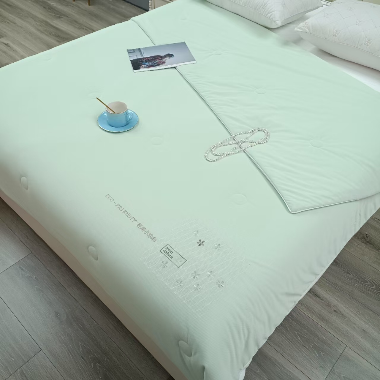 2025新款樱花之恋夏被凉感真丝简约高级 外贸 出口 大量现货 夏凉被空调被子被子