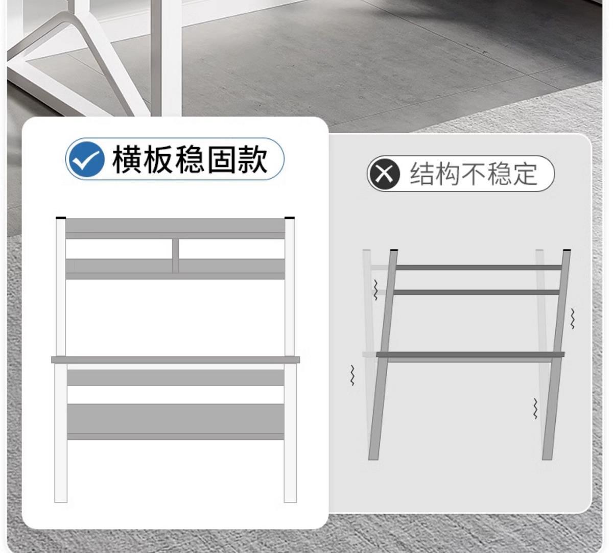 书桌学生家用书架一体电脑桌台式卧室学习写字桌子简易办公学习桌详情10