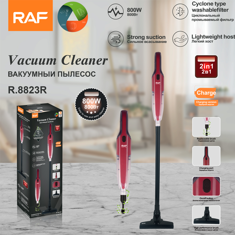 RAF European standard cross-border wired vacuum cleaner, household handheld high-power vacuum cleaner, portable car all-in-one, high suction power R.8822