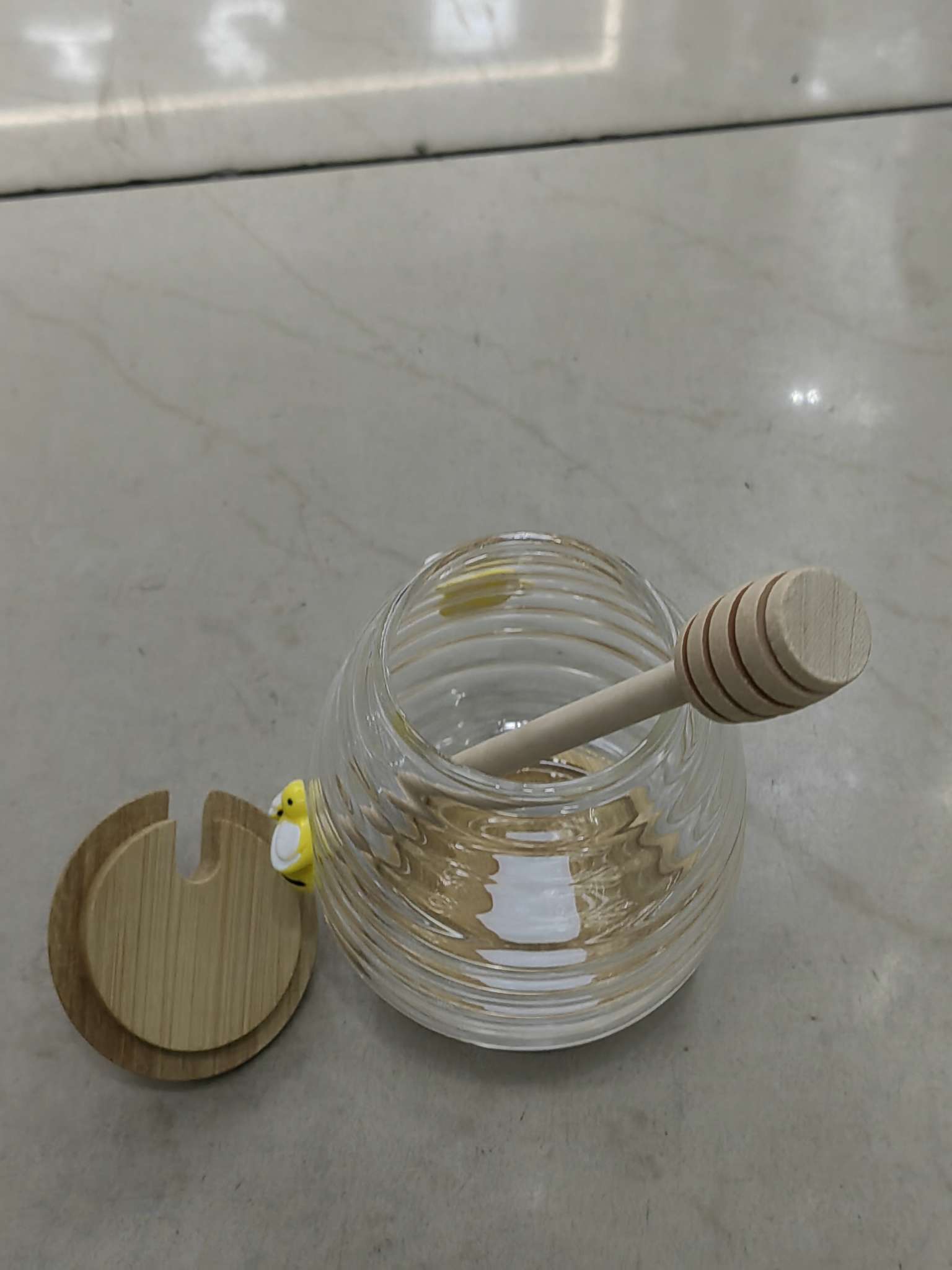 日用百货 高档蜂蜜罐杯 乳白玻璃家用餐具批量 高硼硅玻璃 杯子套装 玻璃餐具套装 优质餐具一站式购齐详情图3