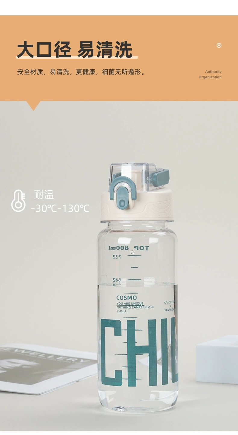 S152-A-246 new water bottle Large capacity water bottle students portable sports kettle summer fitness space cup Item Picture