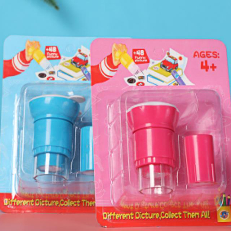 幼儿园儿童小礼品学习用品印章贴 纸彩色神奇魔术减压盖章贴