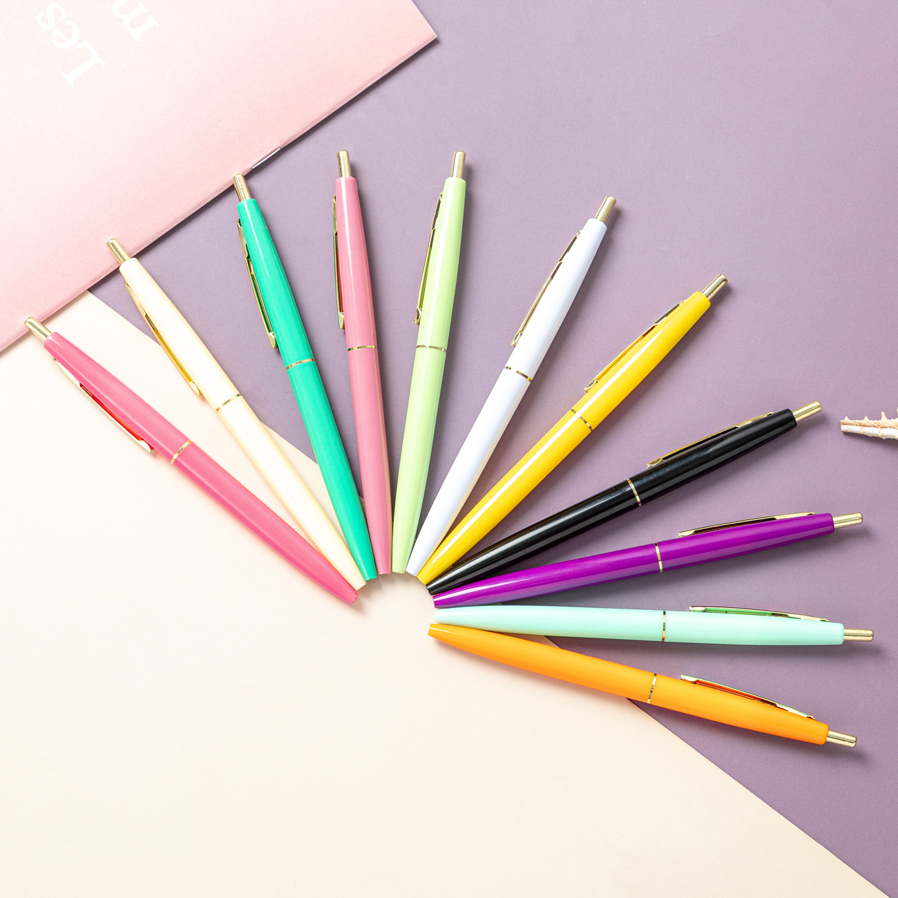 Ballpoint pen Classic style ballpoint pen Advertising pen rod candy color ballpoint pen full figure