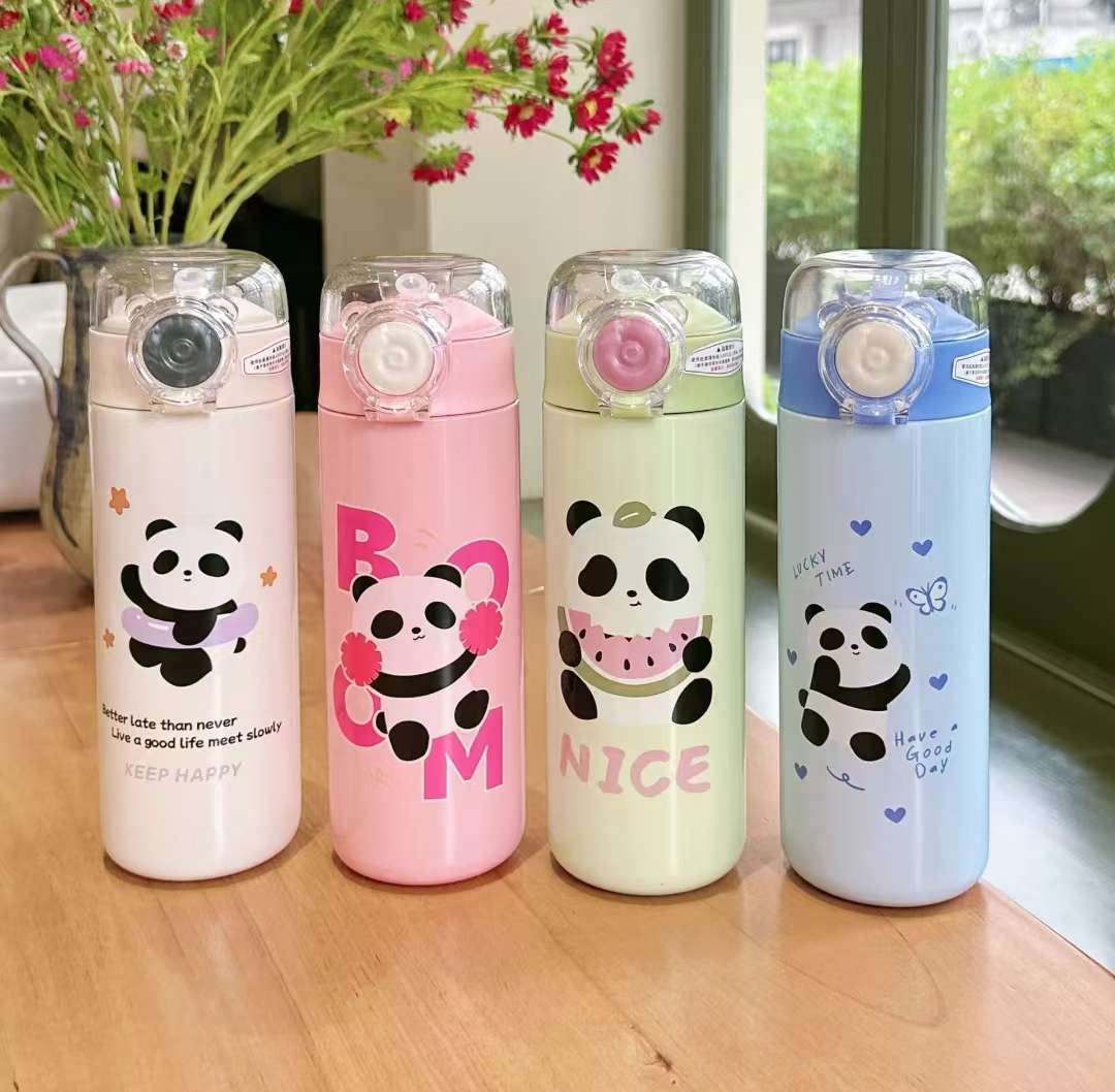 Bear elastic lid insulated cup straw Specification image