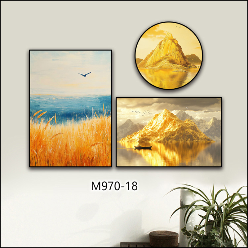 Beach living room landscape decoration handicrafts, spray-painted fabric paintings, high-quality imitation hand-painted oil paintings, living room decoration paintings, flower hanging paintings Application Scenario
