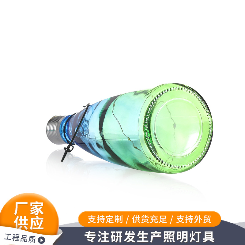 Outdoor solar decorative color light bulbs Solar LED festival color hanging light installation Specification drawing