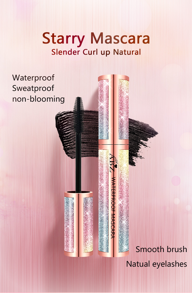 跨境正品ABZ星空睫毛膏防水汗定型液纤长浓密卷翘彩妆批发详情1