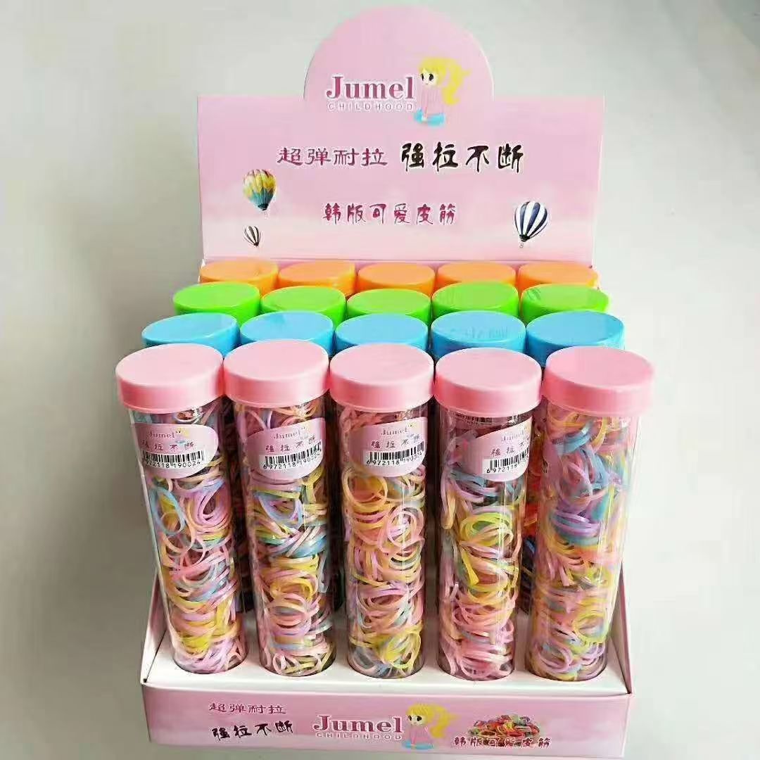 韩版女士拼接发饰头饰套装 发圈头绳发绳透明蓝手圈 时尚饰品潮流发饰女士必备发饰