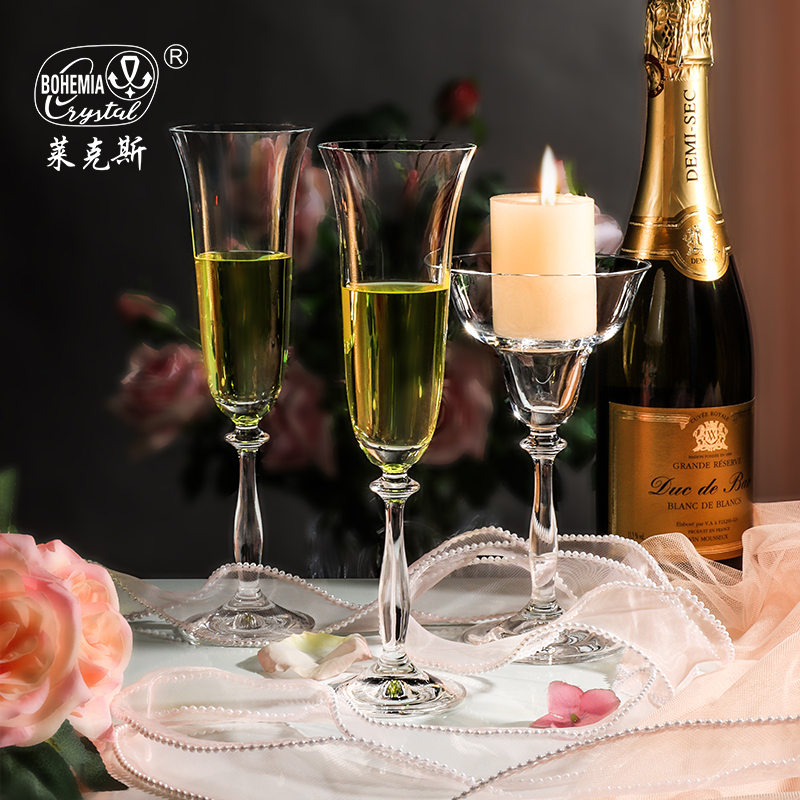 Crystalex Czech imported lead-free crystal wine glasses, red wine glasses, goblets, champagne glasses, gift box, three-piece set, home essentials, life artworks Application Scenario