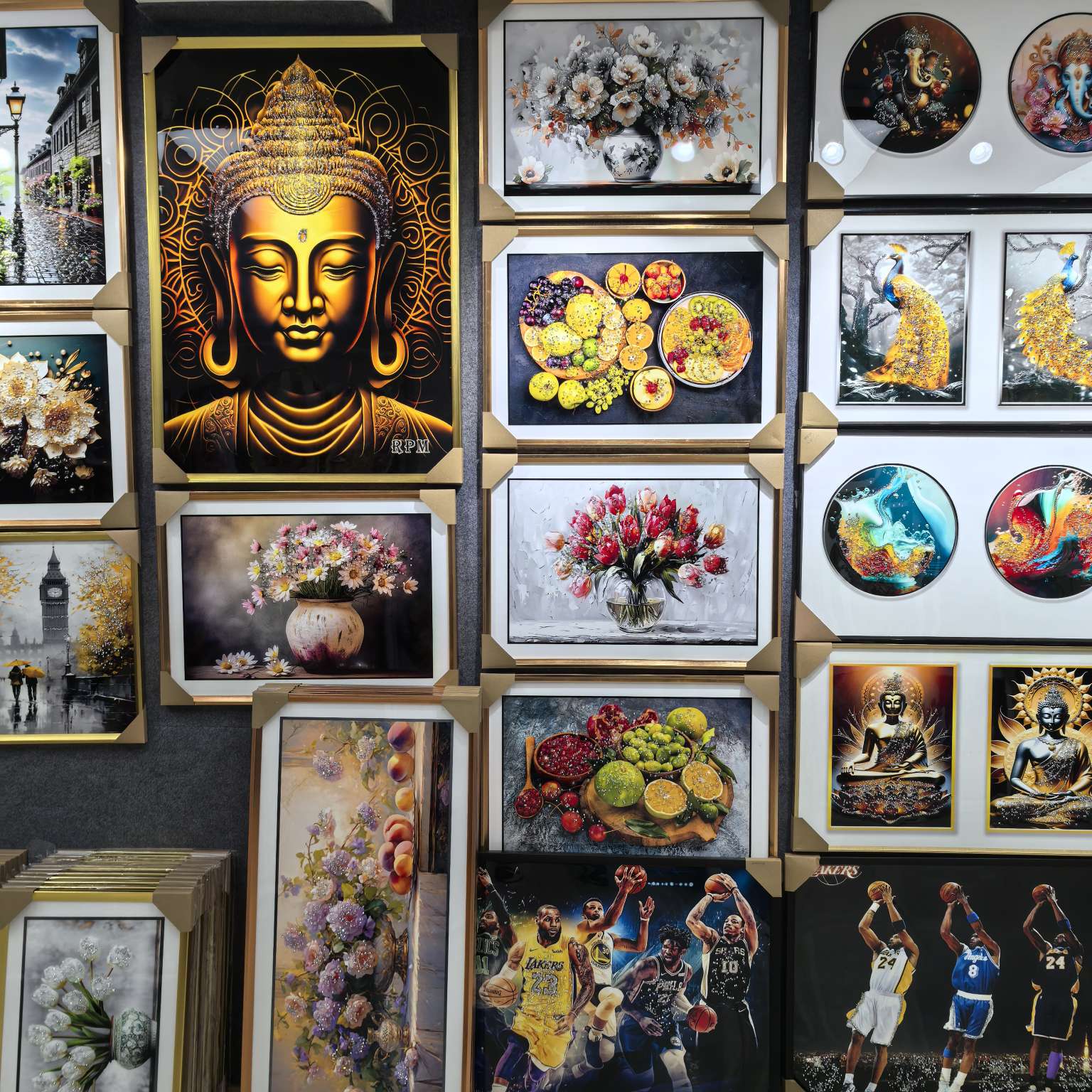 现代装饰画 欧美抽象风格 阿拉伯语元素 家饰挂画 沙发背景墙艺术品 挂在墙上的阿拉伯风情详情图2