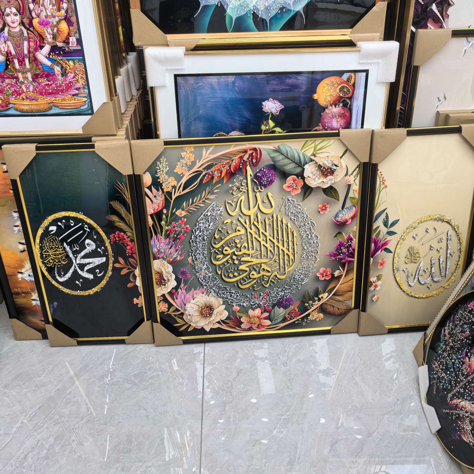 晶钻画 欧美抽象风格 阿拉伯语元素 家饰挂画 沙发背景墙艺术品 挂在墙上的阿拉伯风情