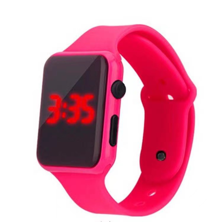 Comercio exterior venta caliente cuadrado LED reloj electrónico moda deporte tendencia estudiante pequeño cuadrado reloj electrónico para niños juguetes detail image 7