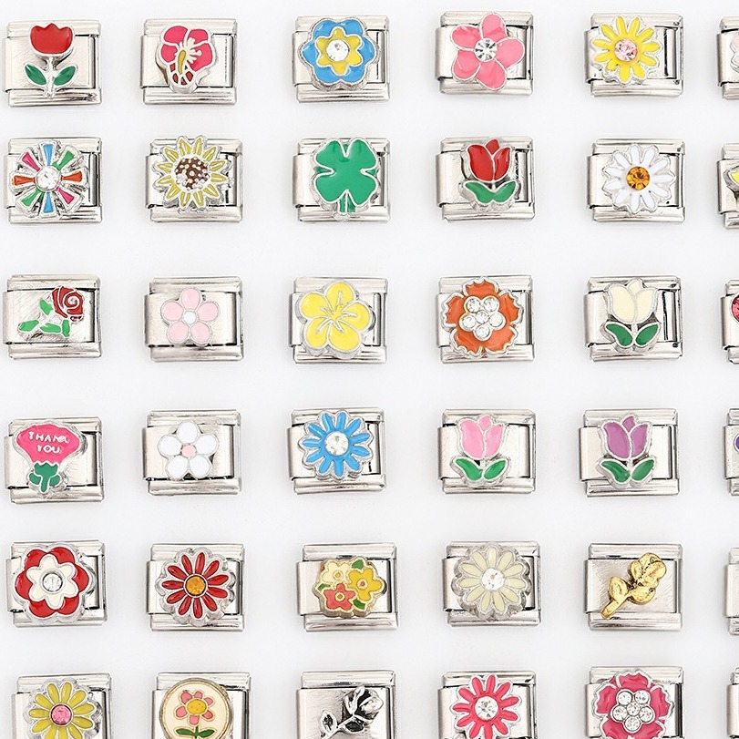 2025新款不锈钢弹簧手镯模块手链花朵系列