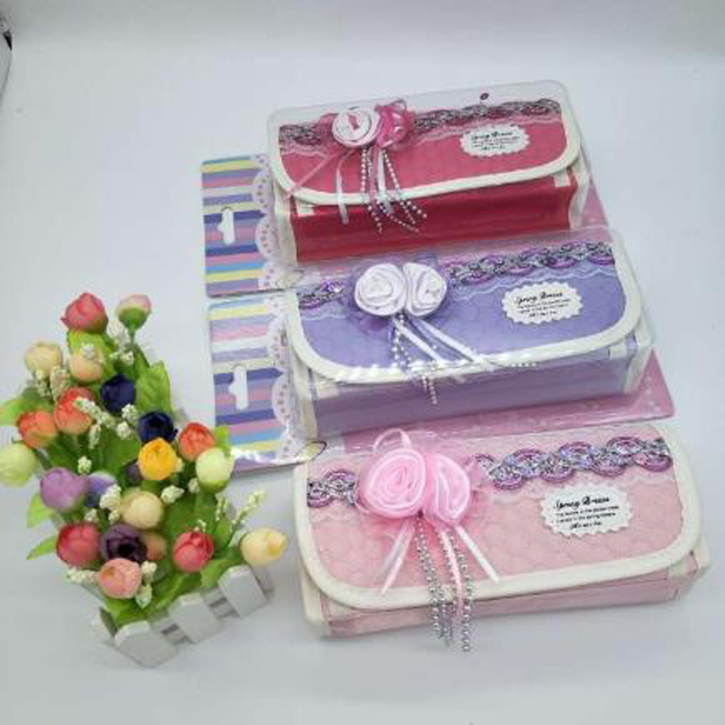 8009PU拼接花笔袋女生大容量笔袋学生多功效 多层笔袋