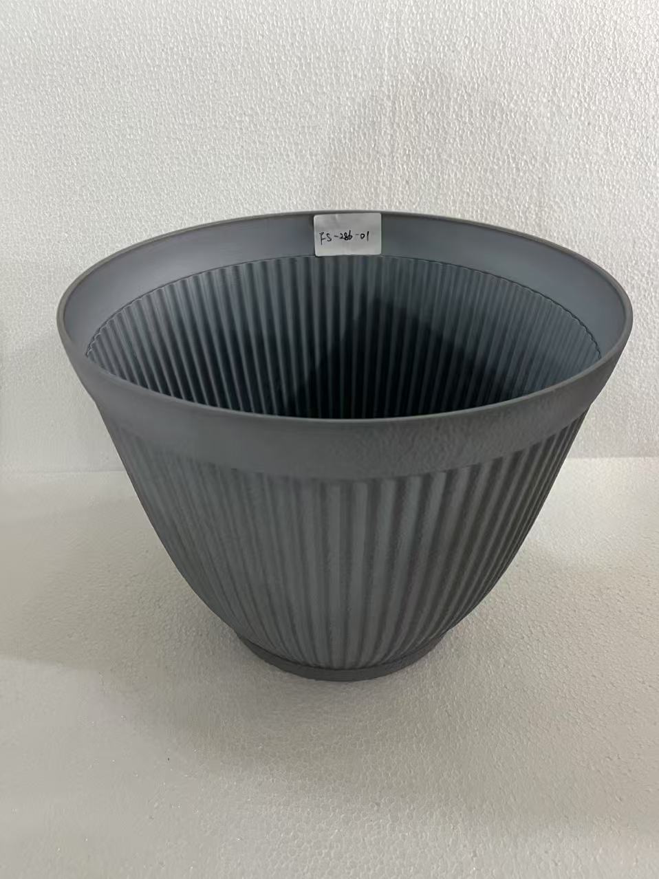厂家直销 新款家用圆形园艺花盆塑料大花盆阳台花盆FS-286