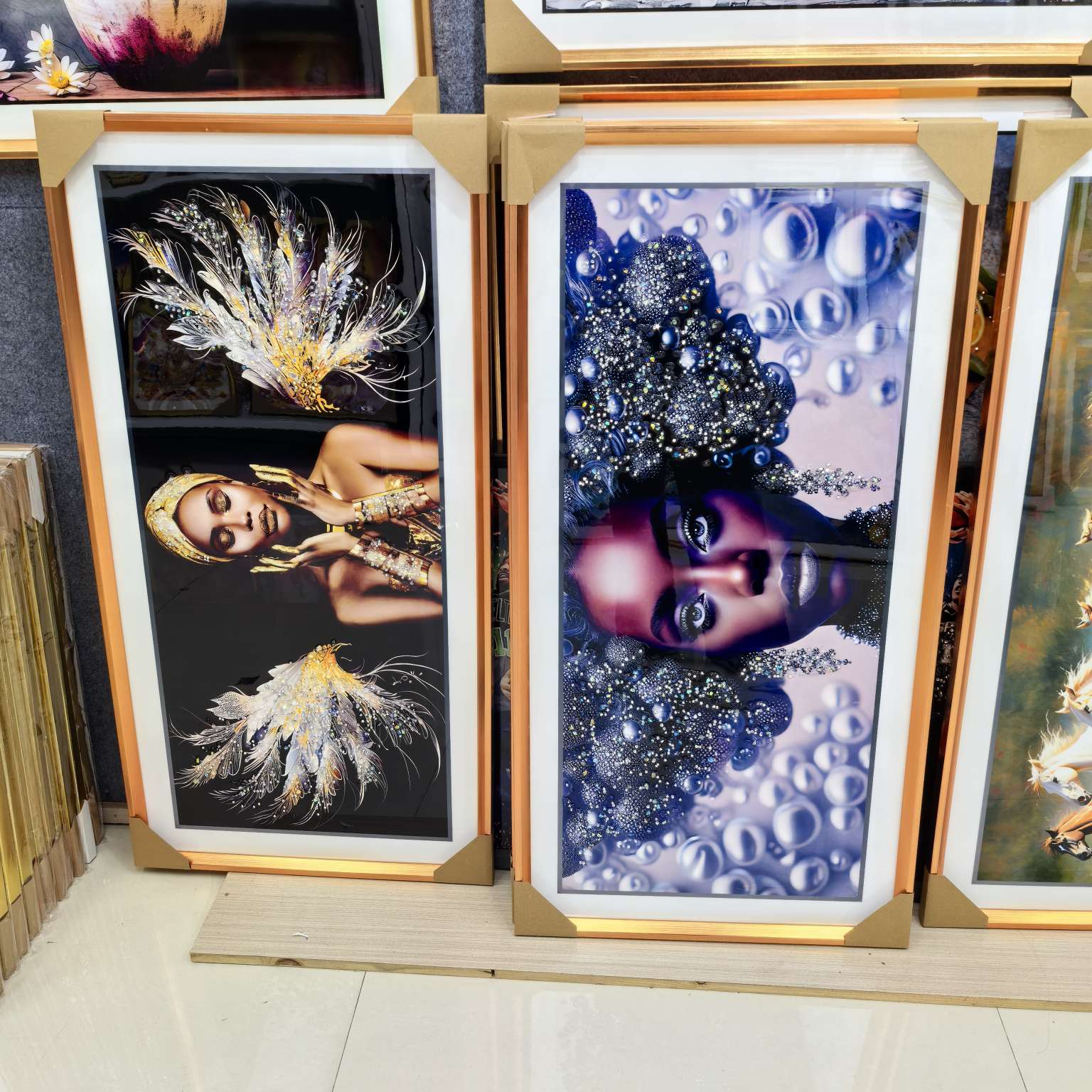 晶钻画 欧美抽象风格 阿拉伯语元素 家饰挂画 沙发背景墙艺术品 挂在墙上的阿拉伯风情详情图10