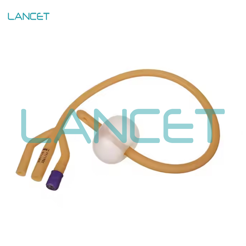 双腔导尿管男用医用乳胶一次性导尿管女用引流管尿管latex Foley Catheter详情5