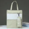 New 726 simple solid color Oxford fabric tote bag, student tutorial bag, tutorial bag details Picture