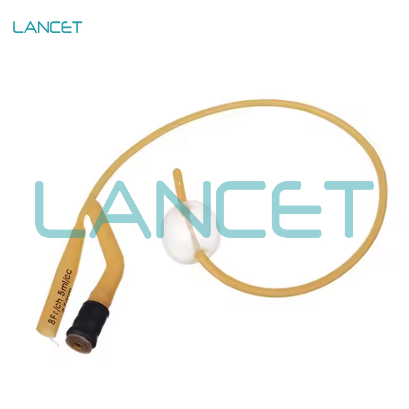 双腔导尿管男用医用乳胶一次性导尿管女用引流管尿管latex Foley Catheter详情4