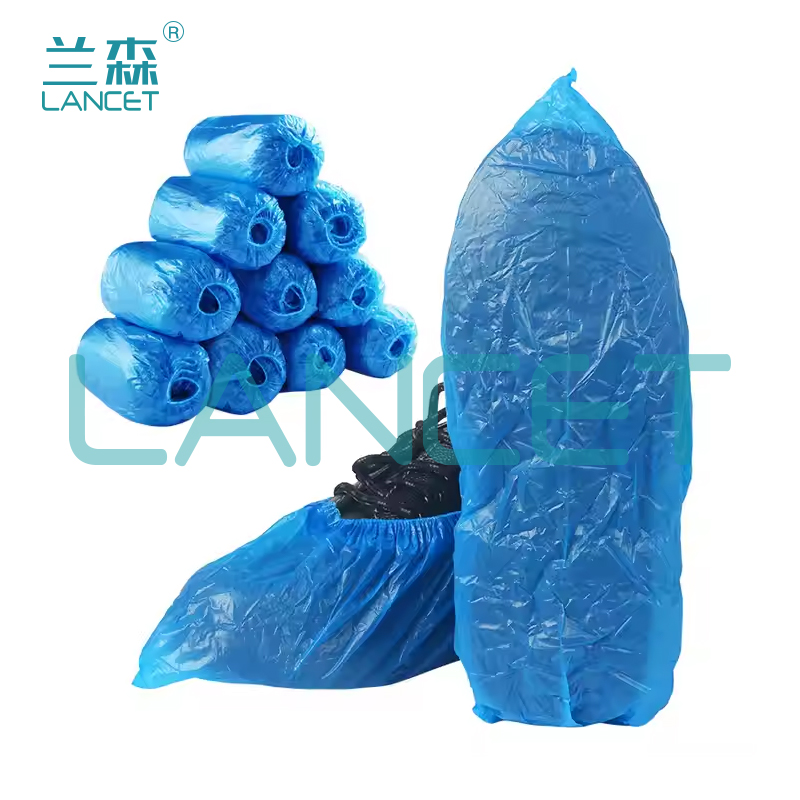 Wholesale of disposable shoe covers made of CPE plastic, thickened, wear-resistant and anti-slip, suitable for factory computer rooms, household indoor use, men and women Specification image