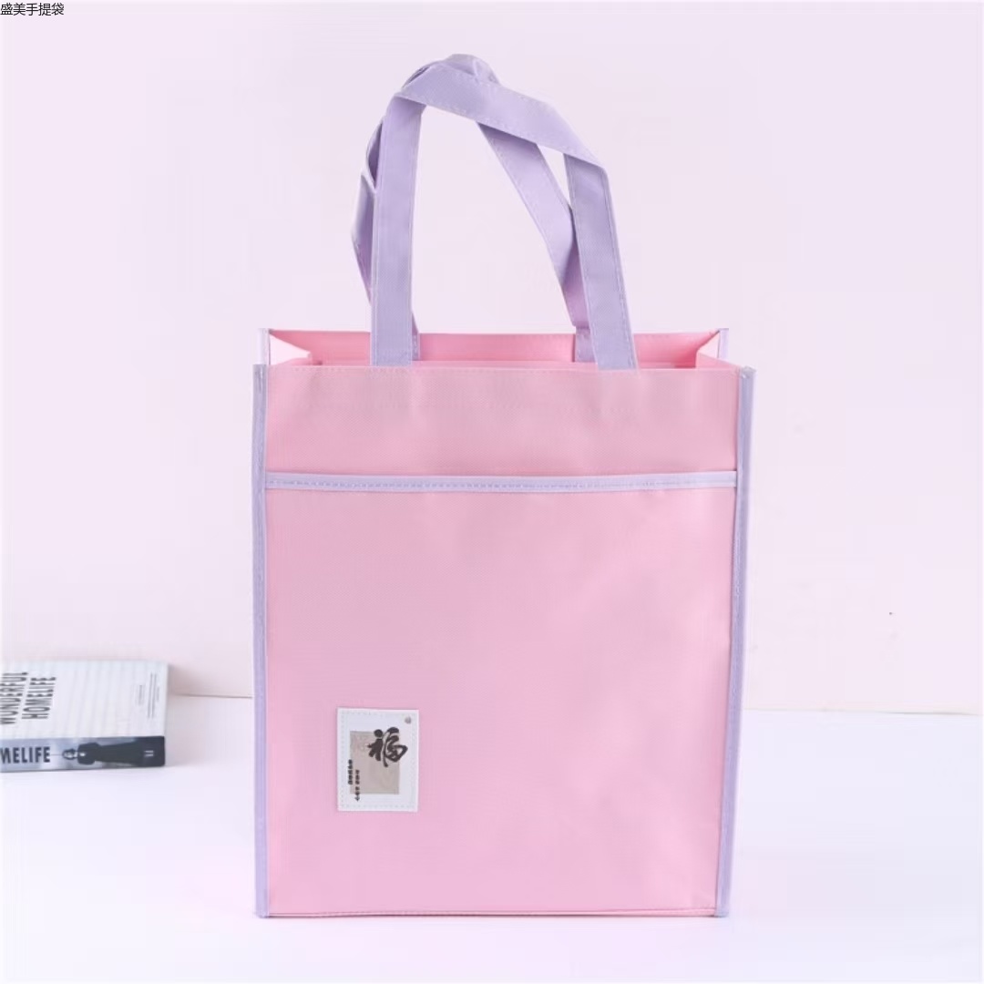 699 leather label trendy language simple style handbag, student tutorial bag, tutorial bag pic 4