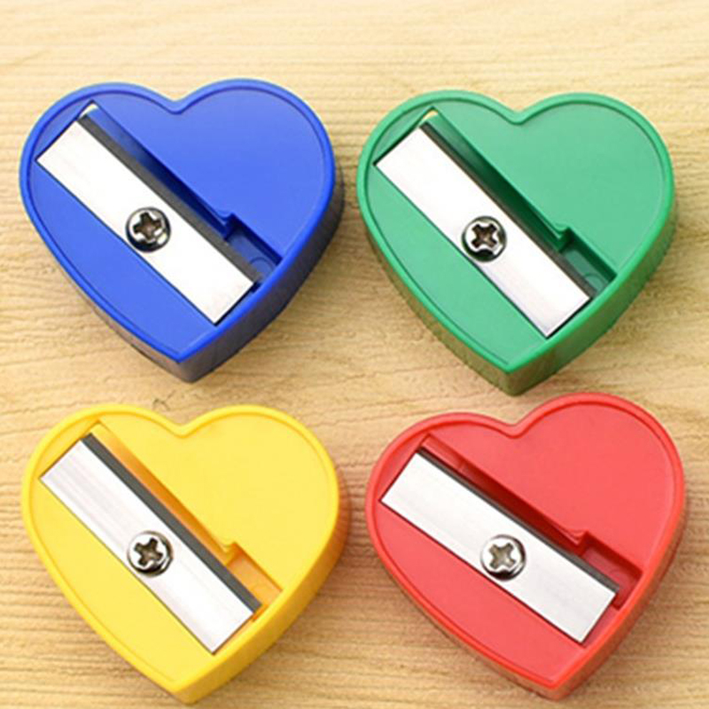 TAIHAO心型卷笔刀铅笔削笔刀外贸转笔刀学生削笔器心形 眉笔铅笔刨