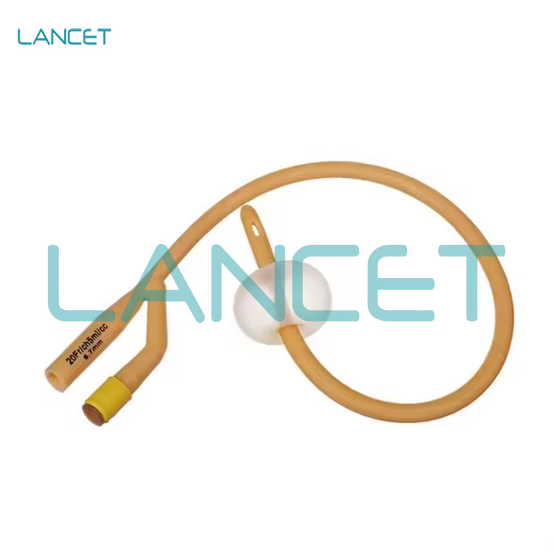 双腔导尿管男用医用乳胶一次性导尿管女用引流管尿管latex Foley Catheter详情2