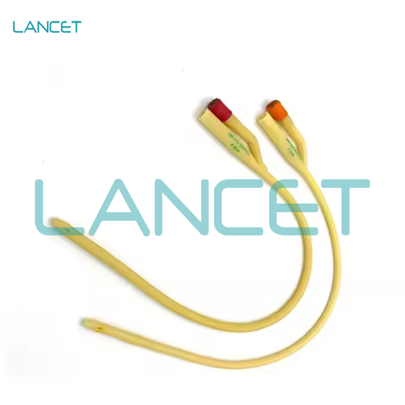 双腔导尿管男用医用乳胶一次性导尿管女用引流管尿管latex Foley Catheter详情6