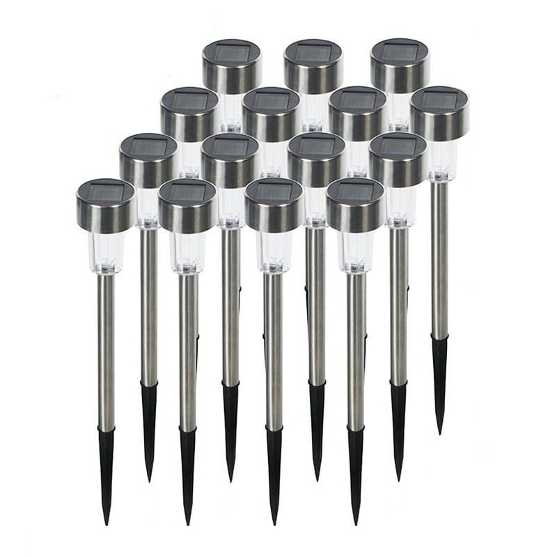 Outdoor garden solar lawn lights Outdoor campground lights Garden atmosphere lights Modern landscape stainless steel lights Item Picture