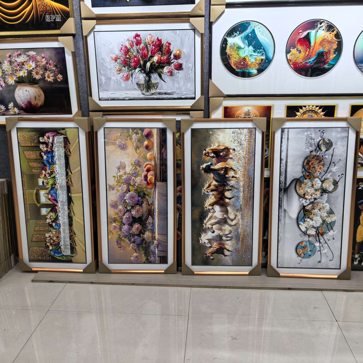 晶钻画 欧美抽象风格 阿拉伯语元素 家饰挂画 沙发背景墙艺术品 挂在墙上的阿拉伯风情详情图9