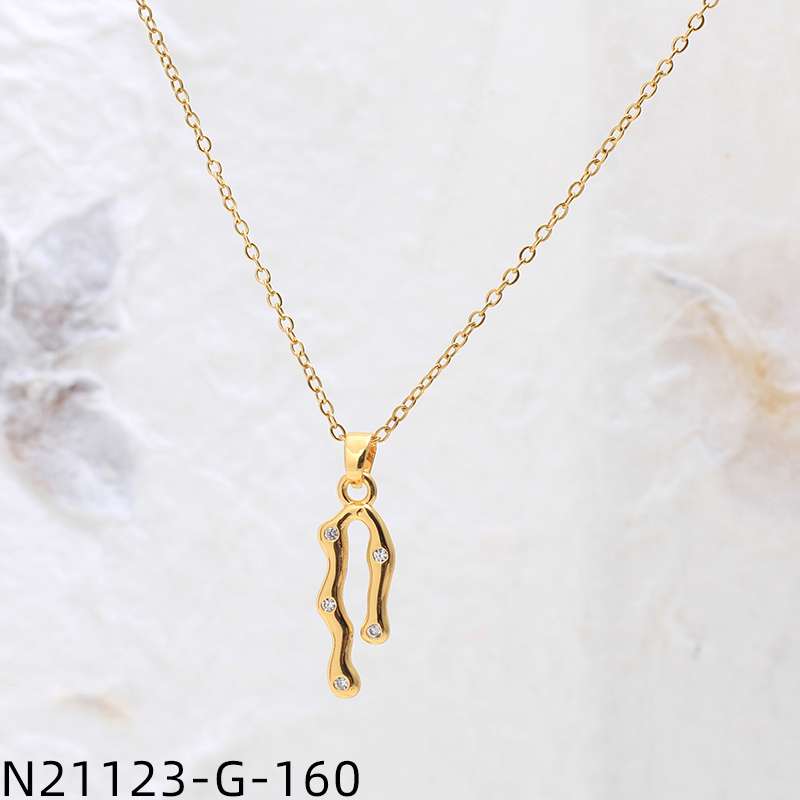 Middle Eastern steel necklaces, jade and gold pendants, stainless steel exquisite pendants, personalized and fashionable jewelry masterpieces detail image 2