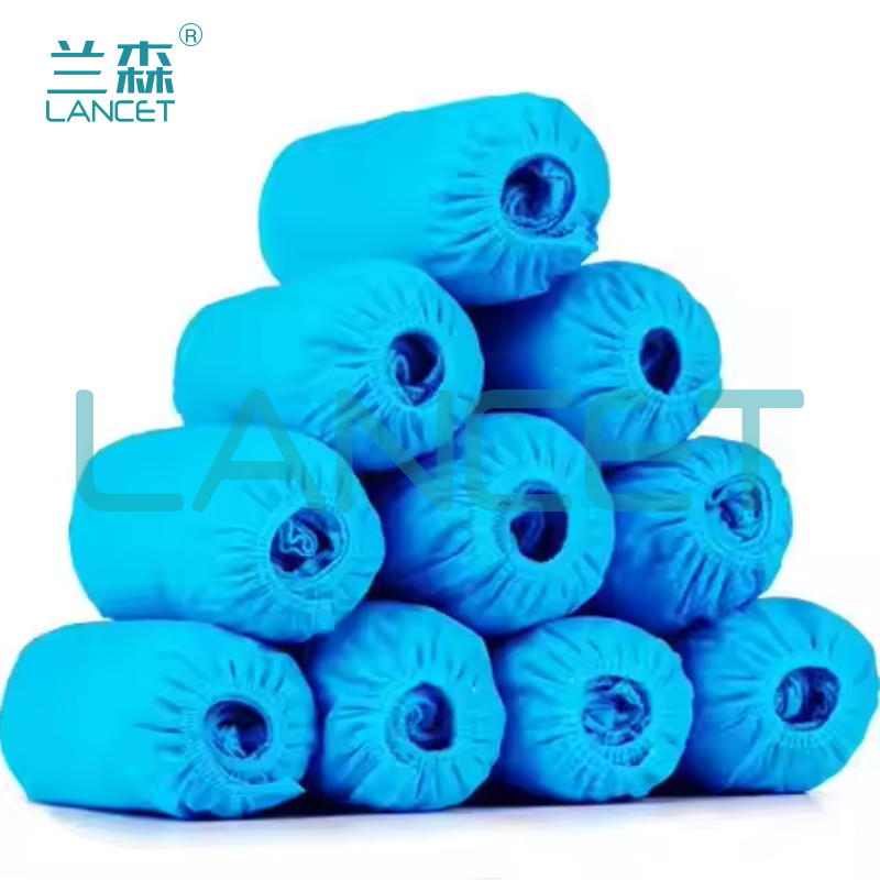 批发家用无纺布鞋套加厚防尘防滑耐磨透气 Shoe Cover 100只详情2