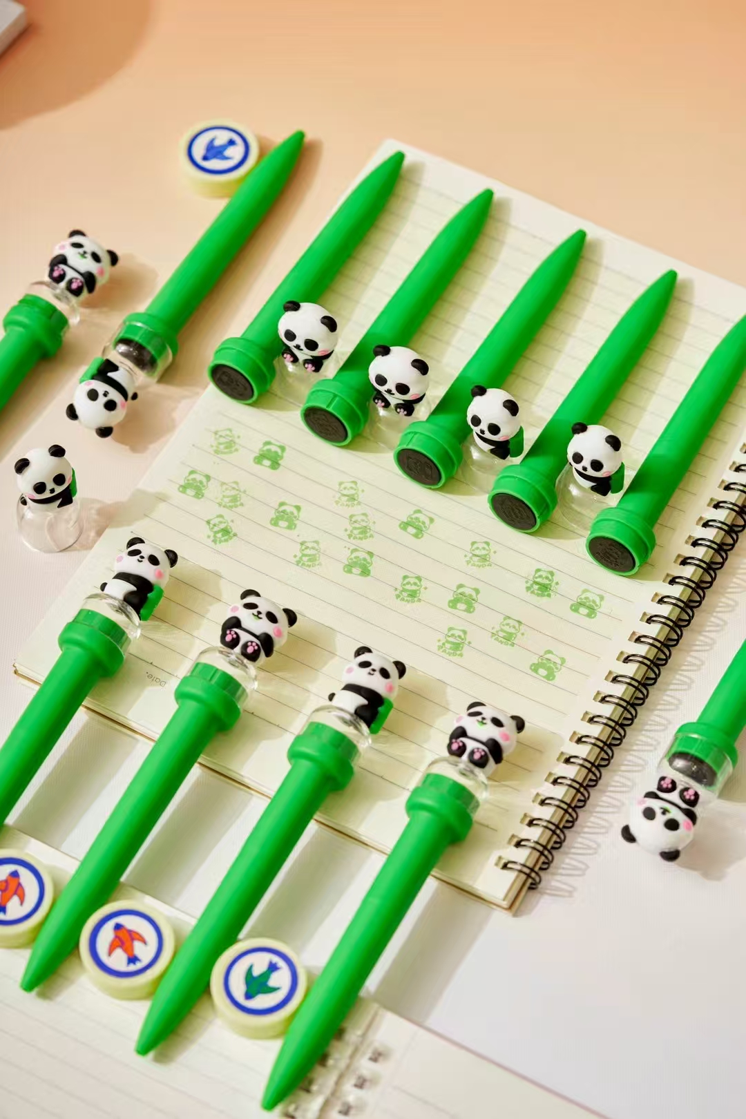 Fandouka stationery features creative and cute cartoon heads, panda stamps, stress-relieving gel pens that are smooth and easy to write. Wholesale stationery, gel pens, creative stationery details Picture
