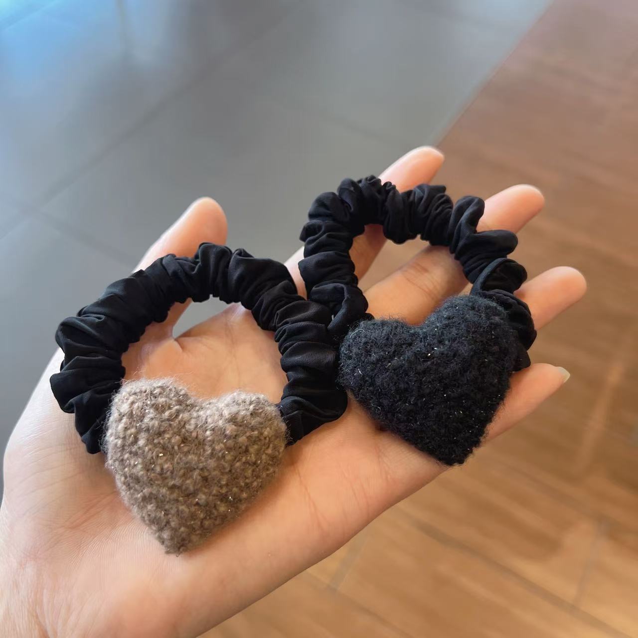 Jewelry specialty store: Mesh large intestine hair band, hair tie set, hair band, hair accessory, hair care decoration. Simple, fashionable, long-lasting and elastic Item Picture