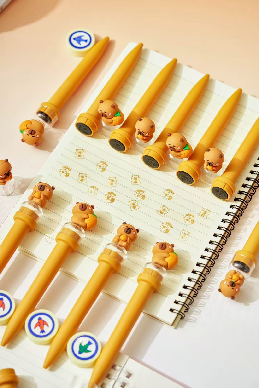 Fandouka stationery features creative and cute cartoon heads, capybara stamps, stress-relieving gel pens that are smooth and easy to write. We are a wholesale manufacturer of creative gel pens and stationery
