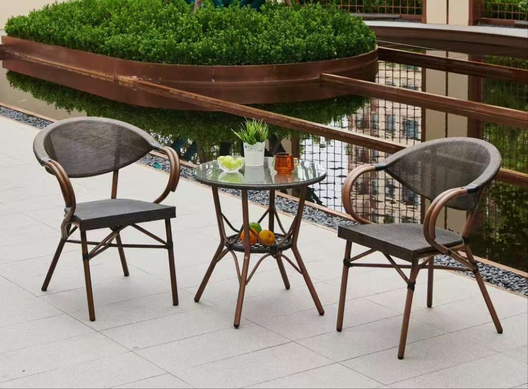 户外家具原木椅子 藤编桌椅沙发茶水桌 客厅中式椅 靠背休闲家装建材 优质舒适实用茶水桌椅子靠背客厅中式椅原木椅子沙发详情图5