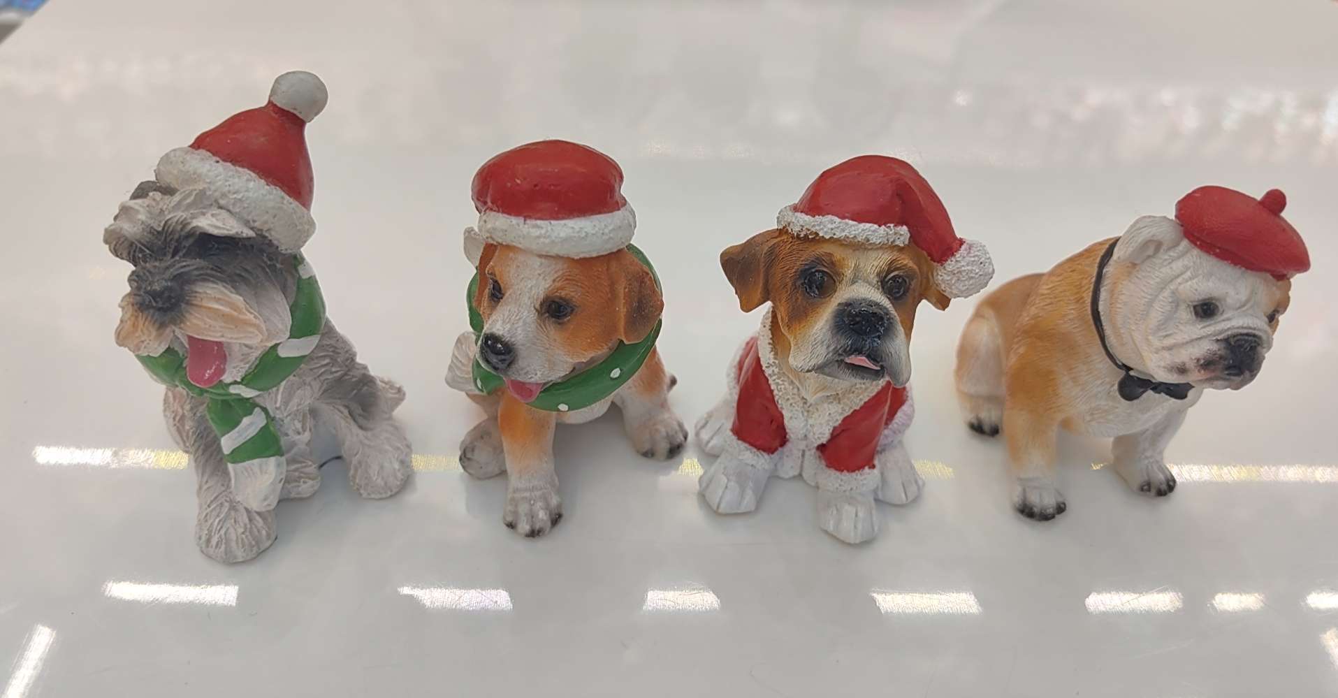 创意树脂圣诞工艺品摆件，挂件，冰箱贴，圣诞可爱小狗系列