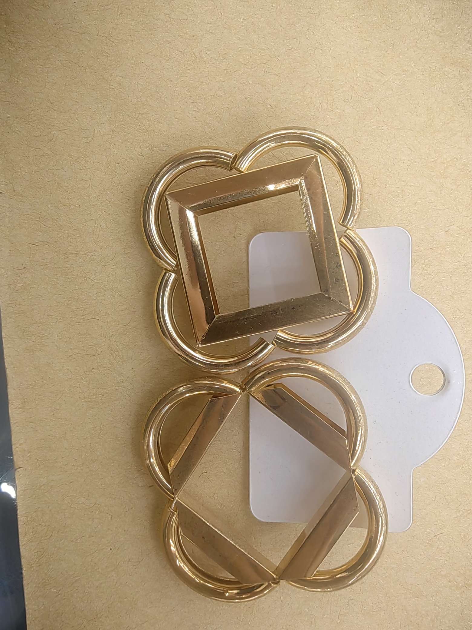 厂家直销花型耳环多边形金属耳饰磨砂耳钉玫瑰金耳钉耳饰耳环饰品