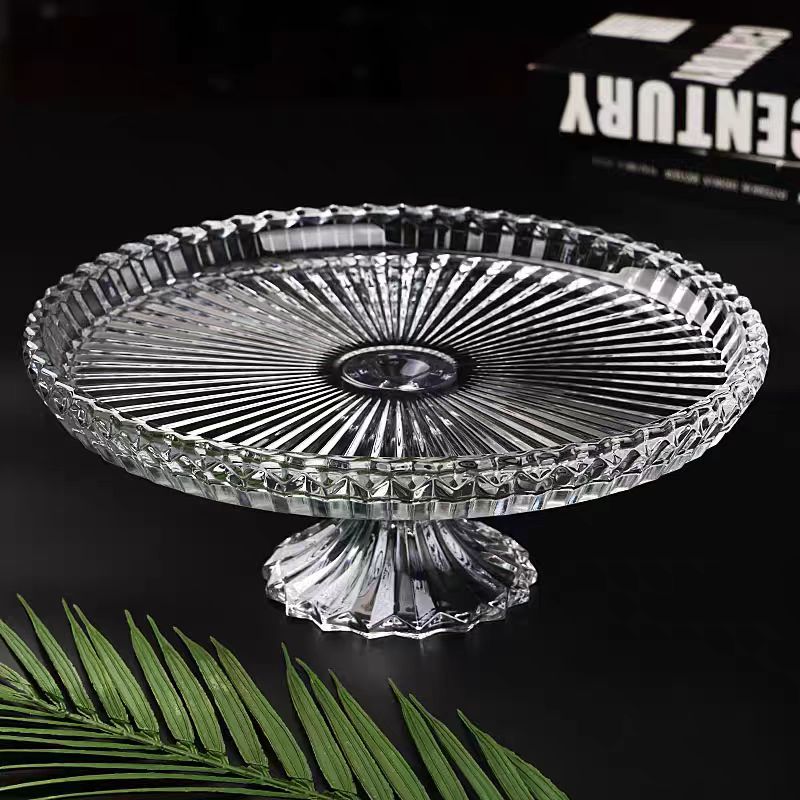 European-style creative metal fruit plate, living room home decoration fruit plate, glass coffee table, dried fruit plate wholesale factory direct sales, cross-border snack plate, high-quality home products, Yangxuan 1207 Item Picture