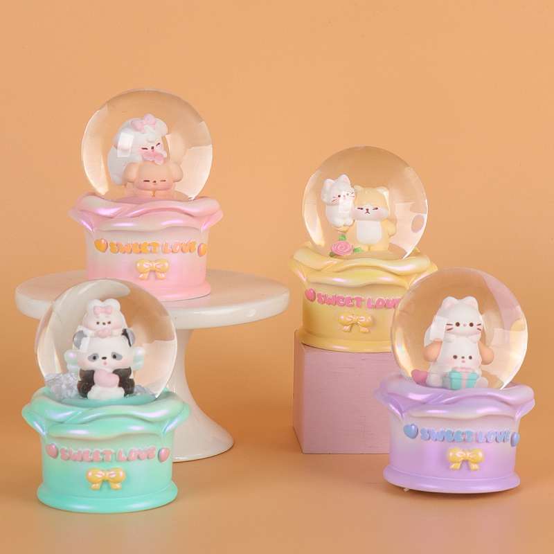 树脂工艺品，水晶球 车载摆件礼品 精致树脂摆件创意装饰品详情图6