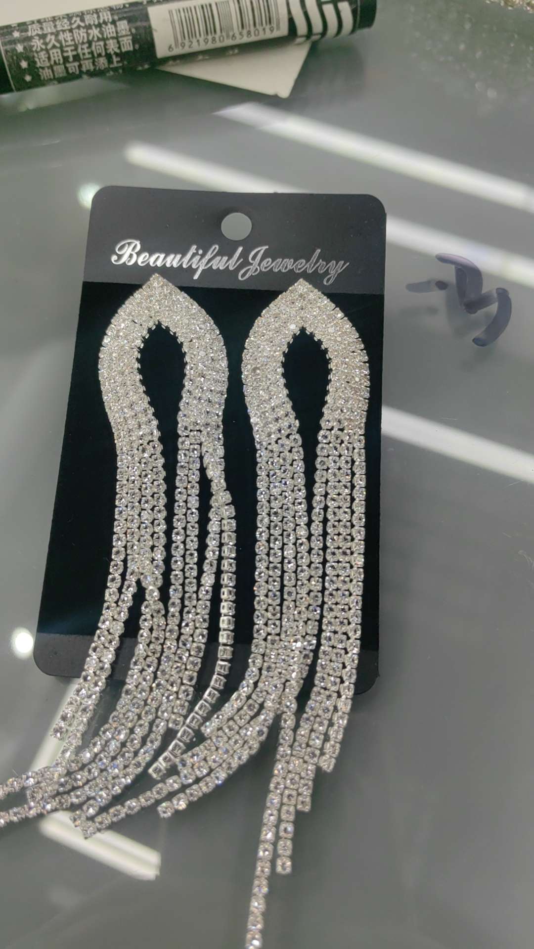 舞会耳钉 高级感耳饰 简约时尚耳环 饰品女款式 优雅耳饰潮流配饰玫瑰金耳钉磨砂耳钉饰品