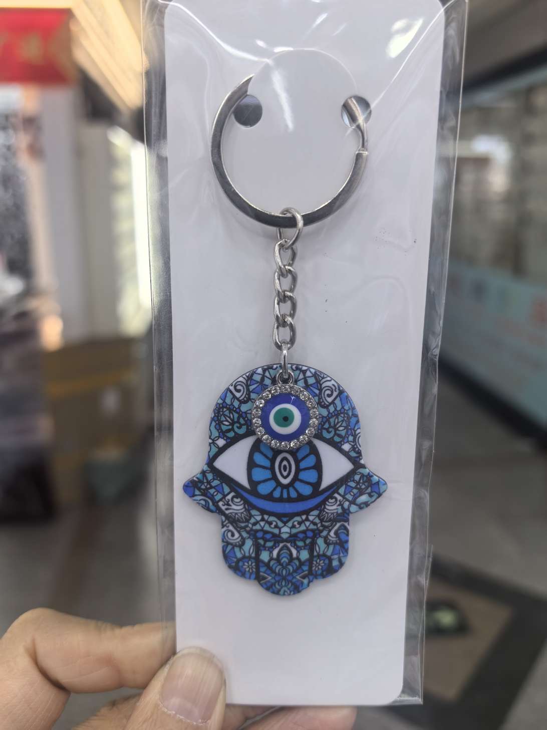 主题亚克力钥匙扣 工艺品流沙瓶设计 入油摆件礼品 钥匙配饰精美钥匙扣，恶魔之眼亚克力钥匙扣，创新挂件