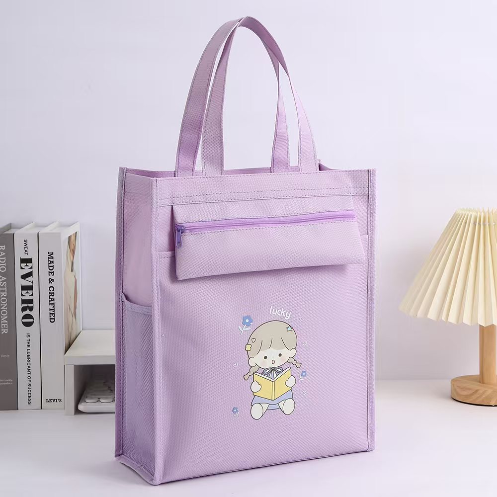 A10 Large-capacity tutorial Bag for students, simple tote bag for boys and girls