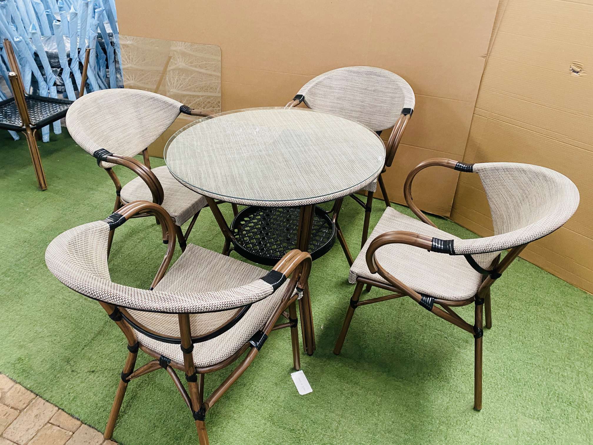 户外家具原木椅子 藤编桌椅沙发茶水桌 客厅中式椅 靠背休闲家装建材 优质舒适实用茶水桌椅子靠背客厅中式椅原木椅子沙发详情图13