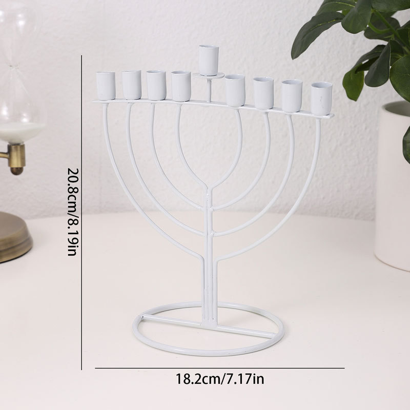 Handicraft small candlestick multi-head Quran-themed gift handicraft, metal craft fine collection detail image 7
