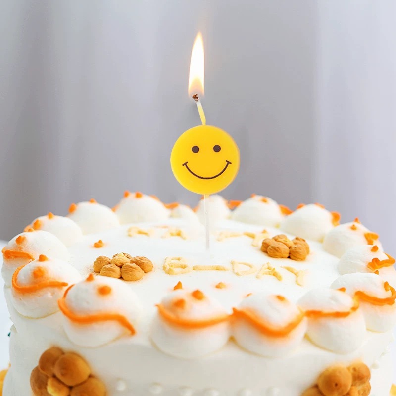 Cara sonriente nube vela decoración de pastel plug-in vela de cumpleaños mesa de postres hornear vestir vela de cumpleaños vela vela perfumada vela de cumpleaños vela de cumpleaños velas de casa vela de pastel vela pequeña perfumada vela de llama de pastel