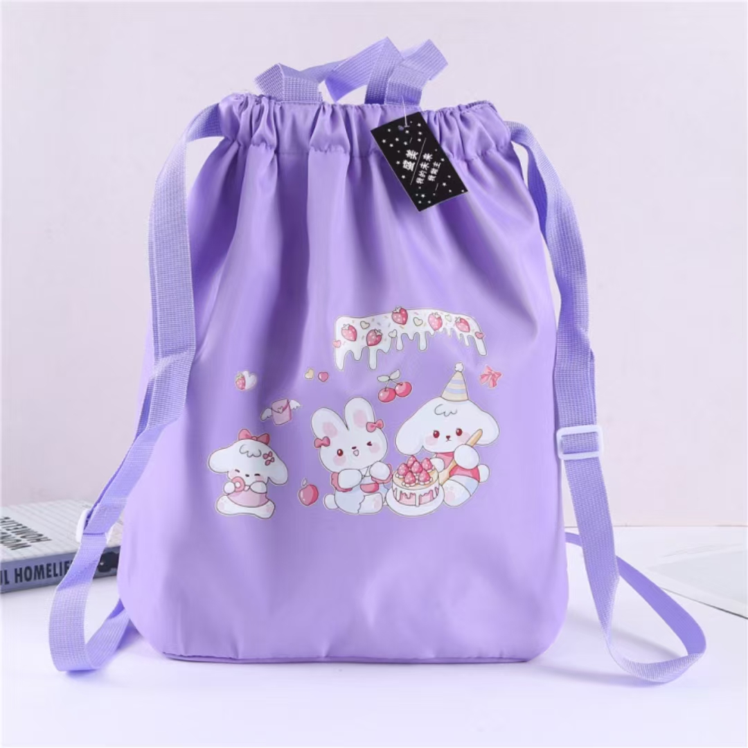 Constricted double-shoulder backpack for spring outing, large-capacity backpack for college students, male and female Item Picture