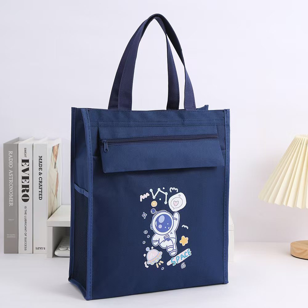 A10 Large-capacity tutorial Bag for students, simple tote bag for boys and girls details Picture