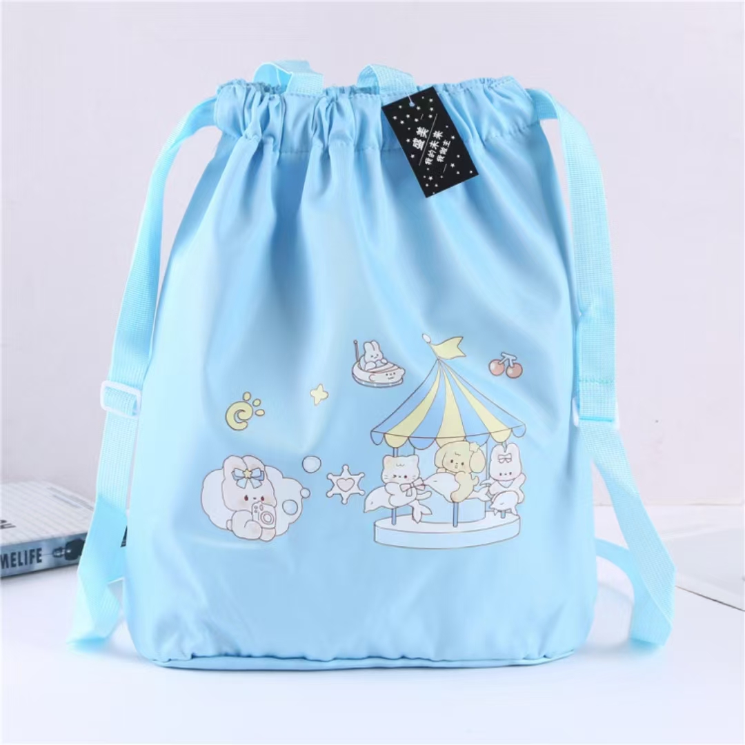 Constricted double-shoulder backpack for spring outing, large-capacity backpack for college students, male and female Application Scenario