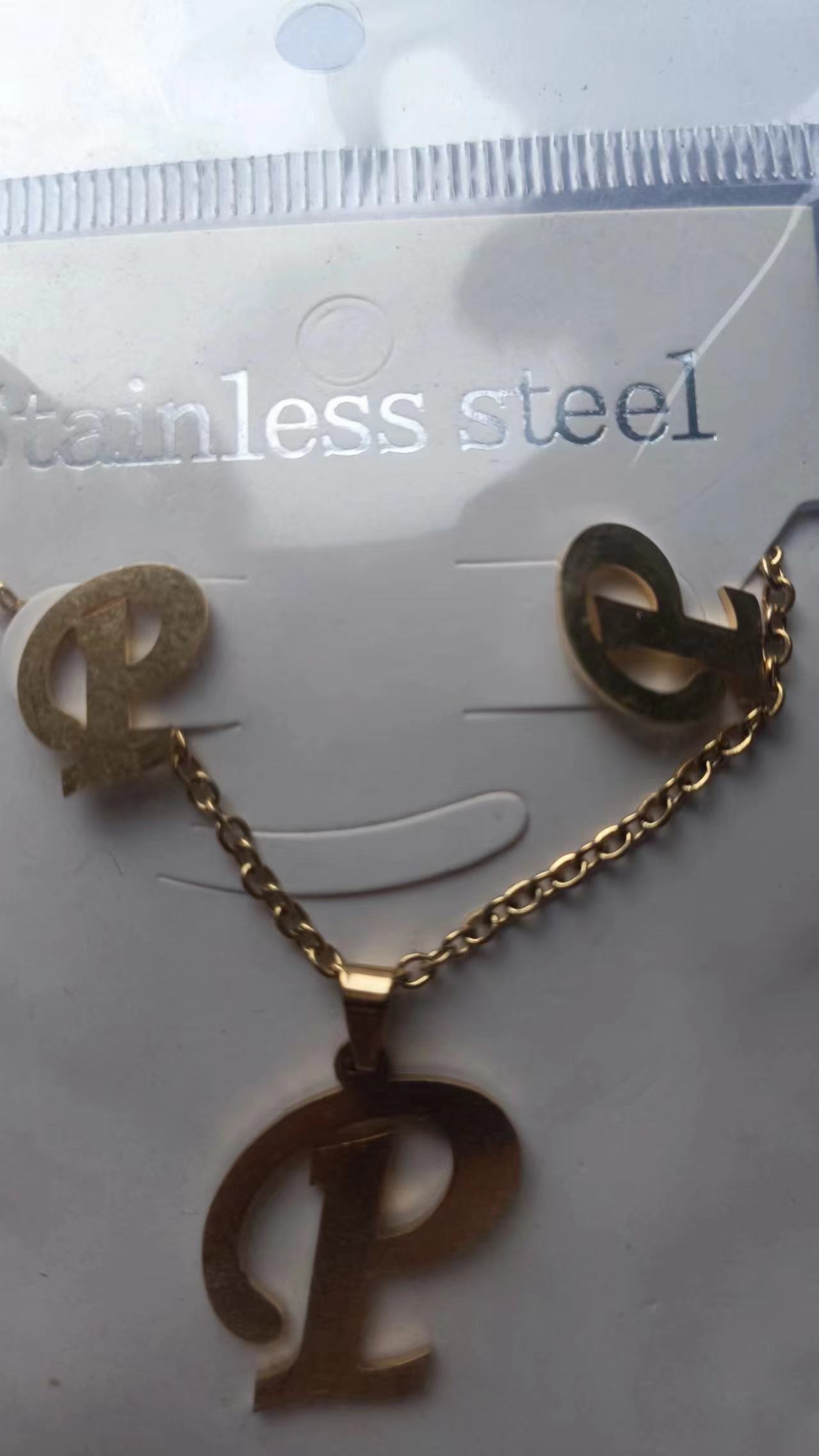 华贝儿不锈钢饰品跨境欧美流行饰品珠宝首饰项链耳环MA037